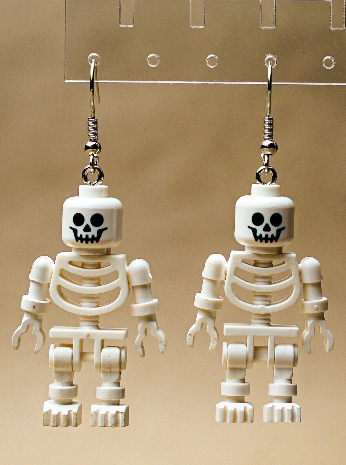 Dancing Skeleton Bones LEGO Minifigure Earrings - StudBee